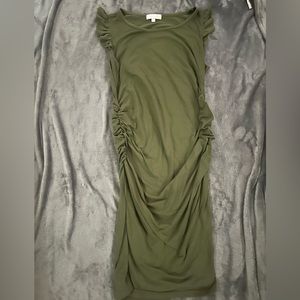 Green medium maternity dress